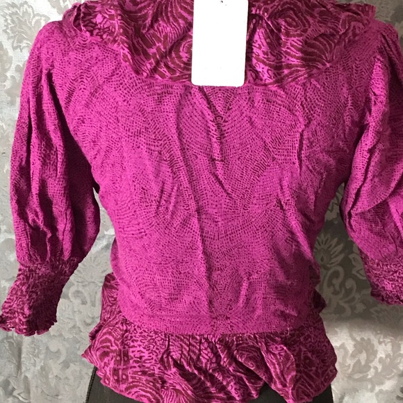 Free People Olivia Printed Wrap Top - Picture 4 of 11